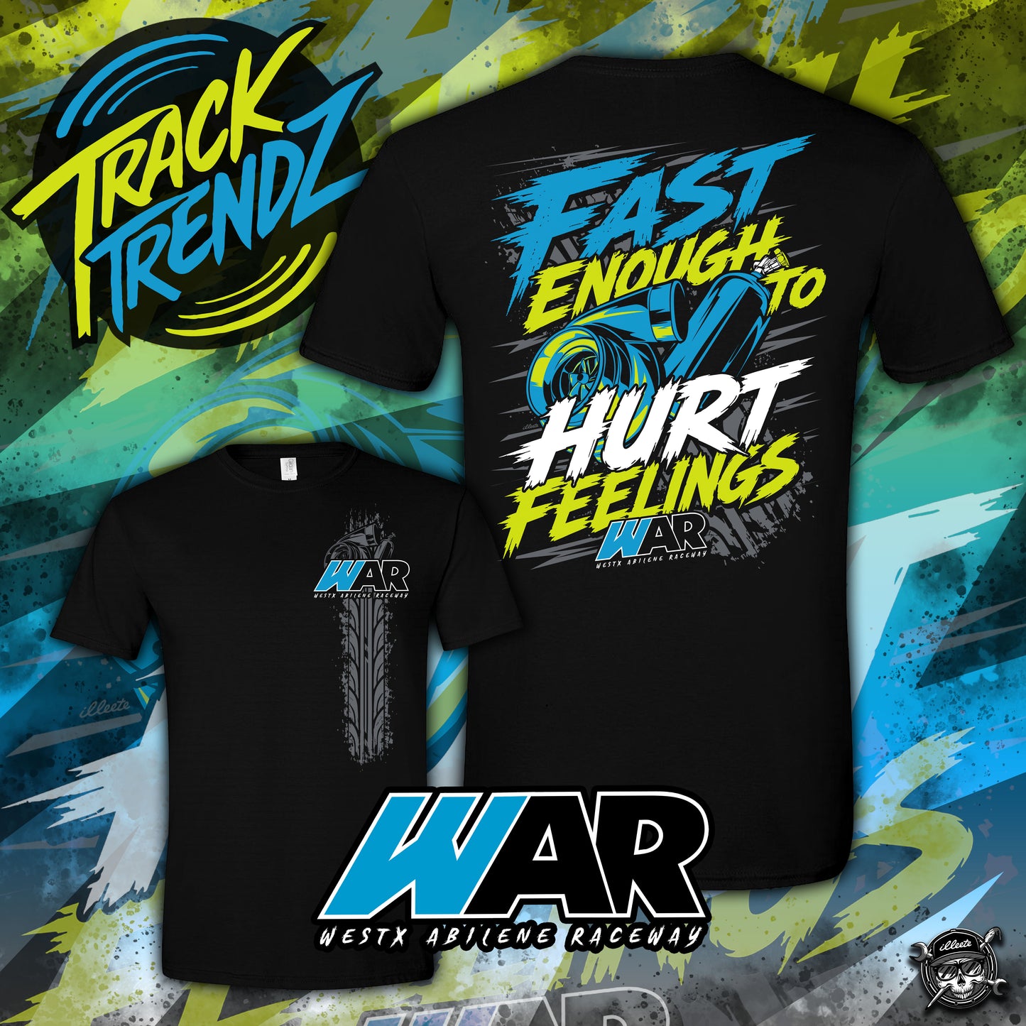 Fast Enough To Hurt Feelings - WAR - Blue/Green