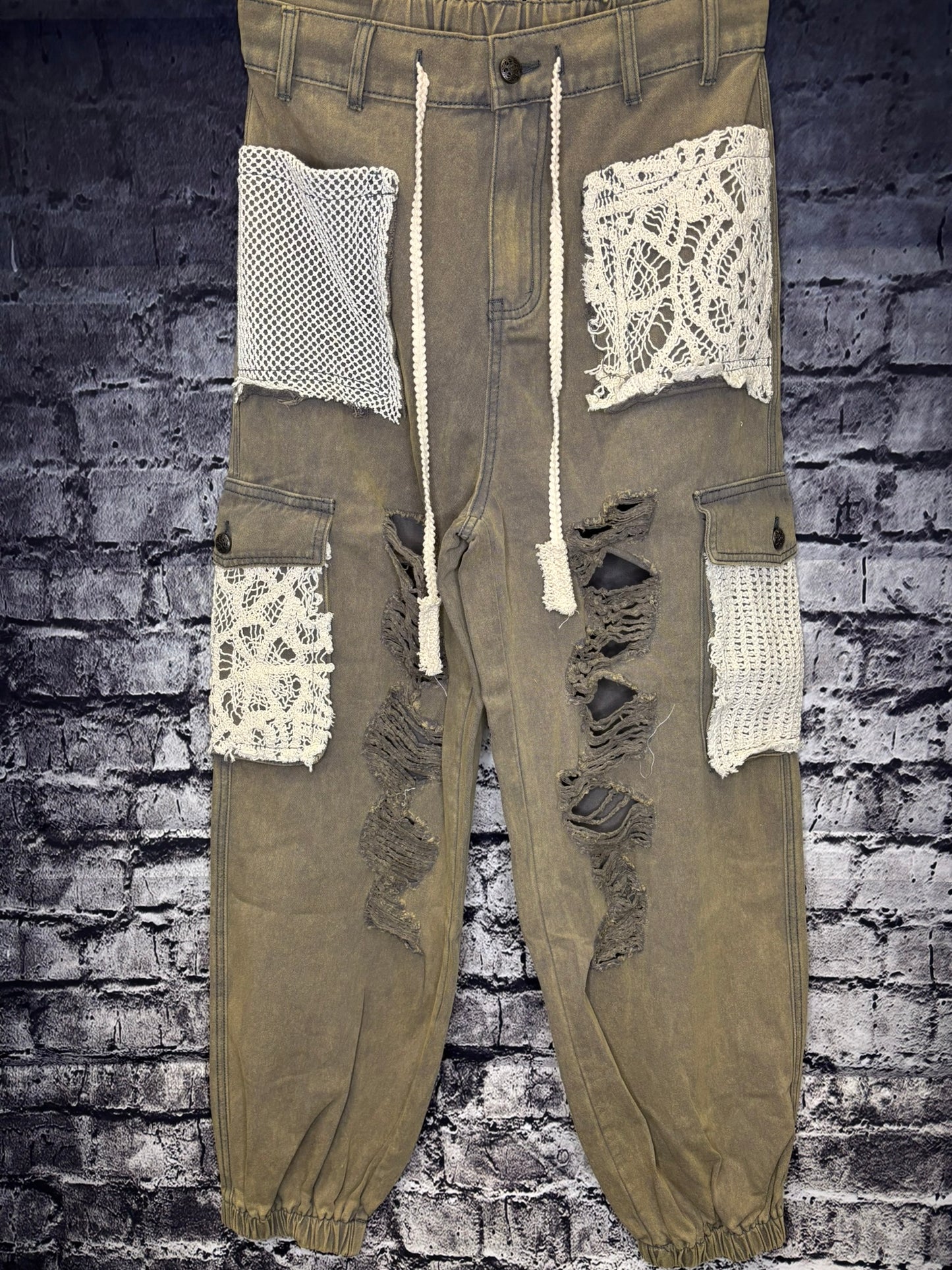 Denim Jogger Pants