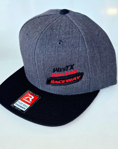 Charcoal/Black WAR Flat Bill Snapback