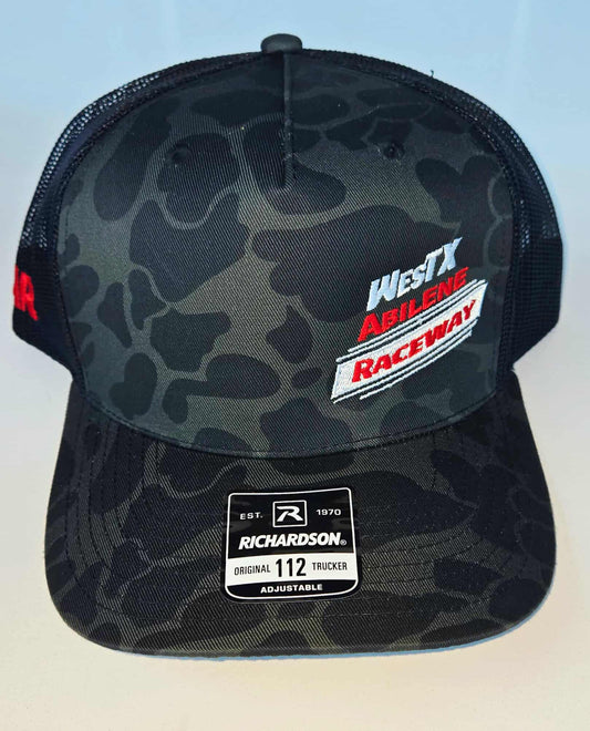 Richardson Black/Grey Camo Mesh Back